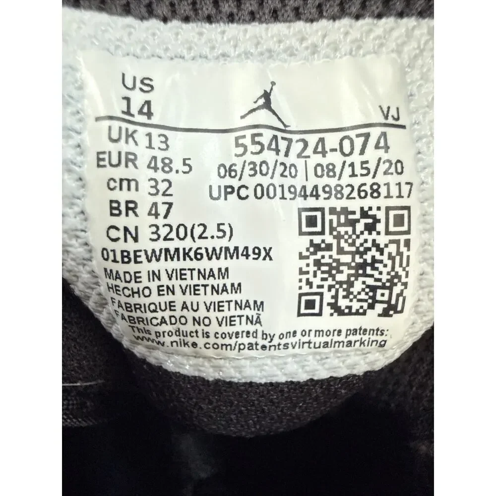 Size 14 Nike Air Jordan 1 Mid Bred Black Red Men's 554724-074 OG BOX